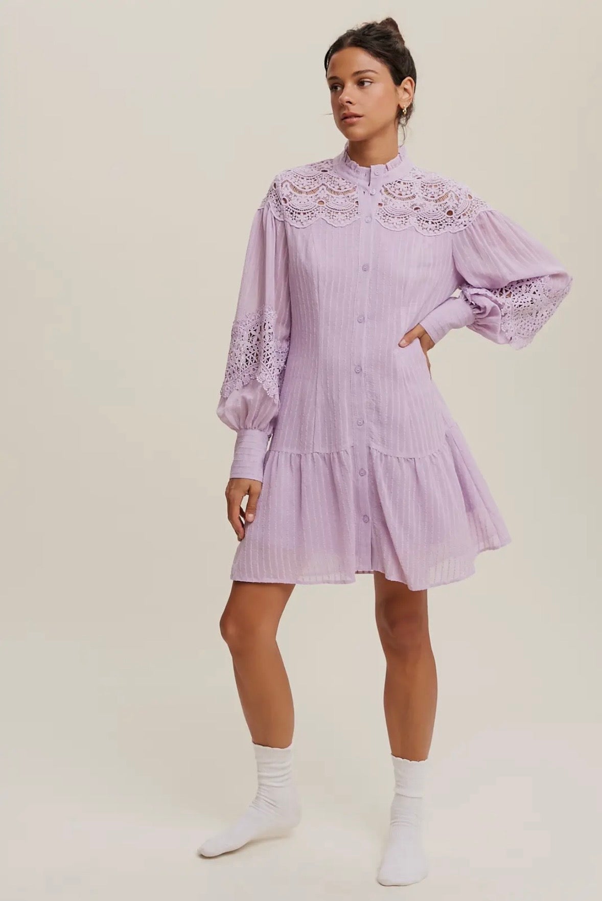 Enchanted Ivory Lace Dress/Kimono