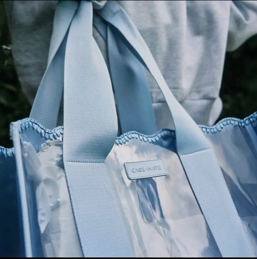 Case-Mate Carolina Blue Crochet Wave Jelly Tote Bag