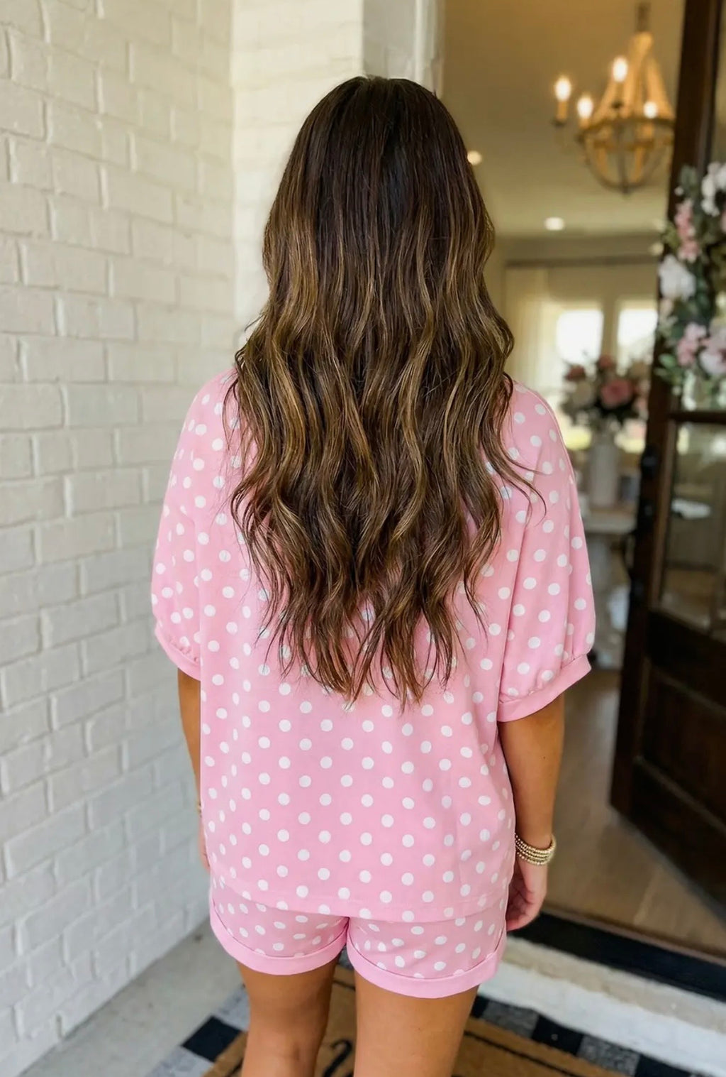 Noir Dot Short Set