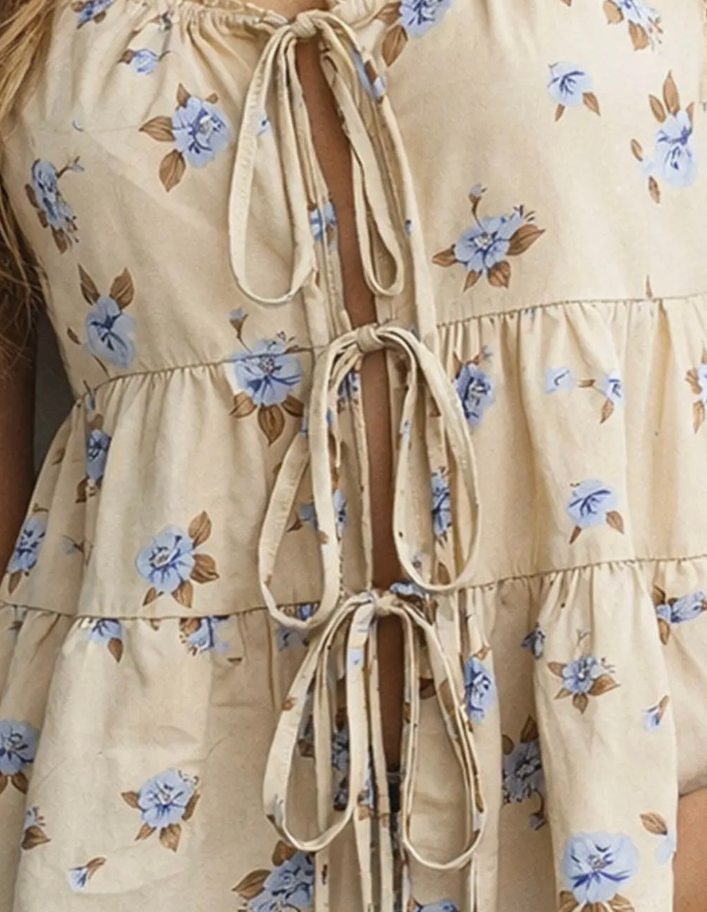 Forget Me Not Boho Floral Top