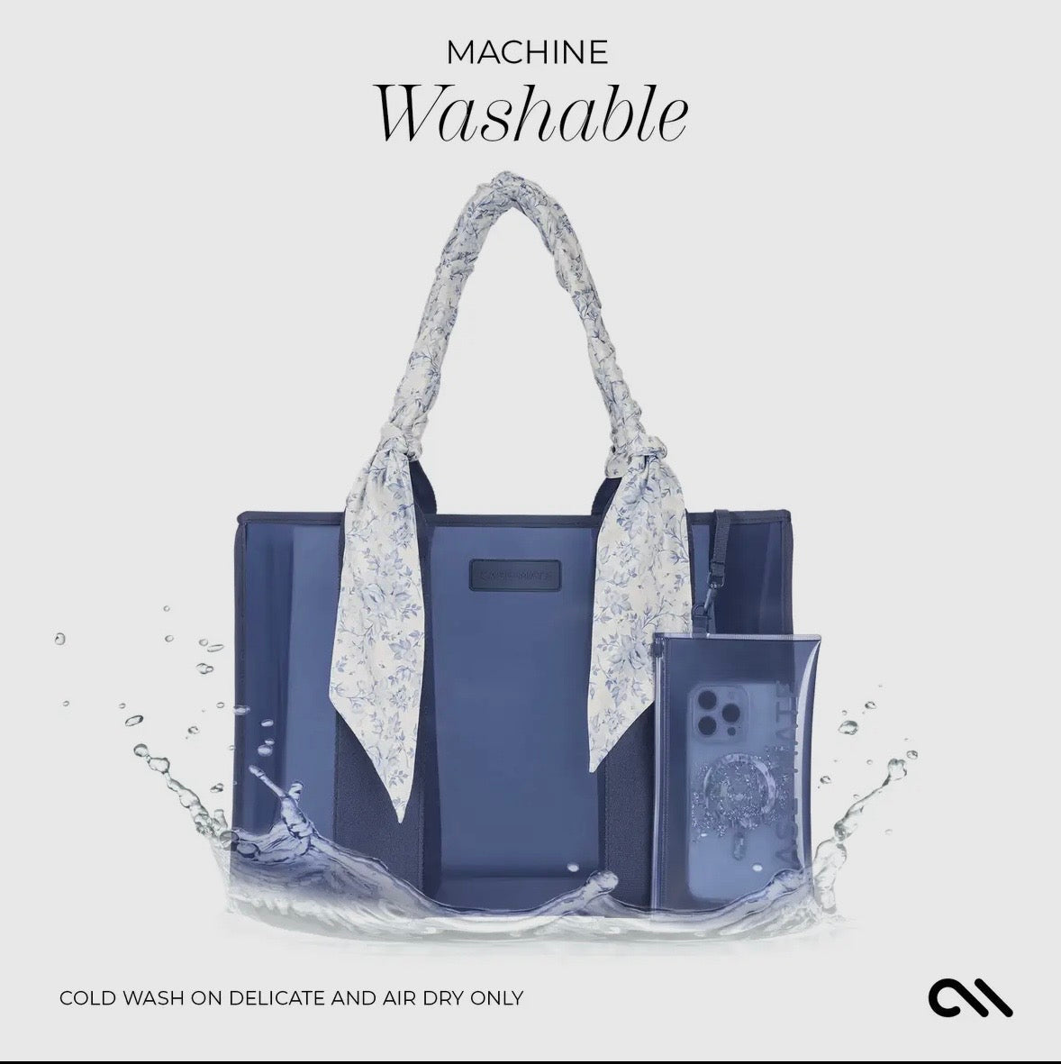 Case-Mate Something Navy Twilly Jelly Tote Bag