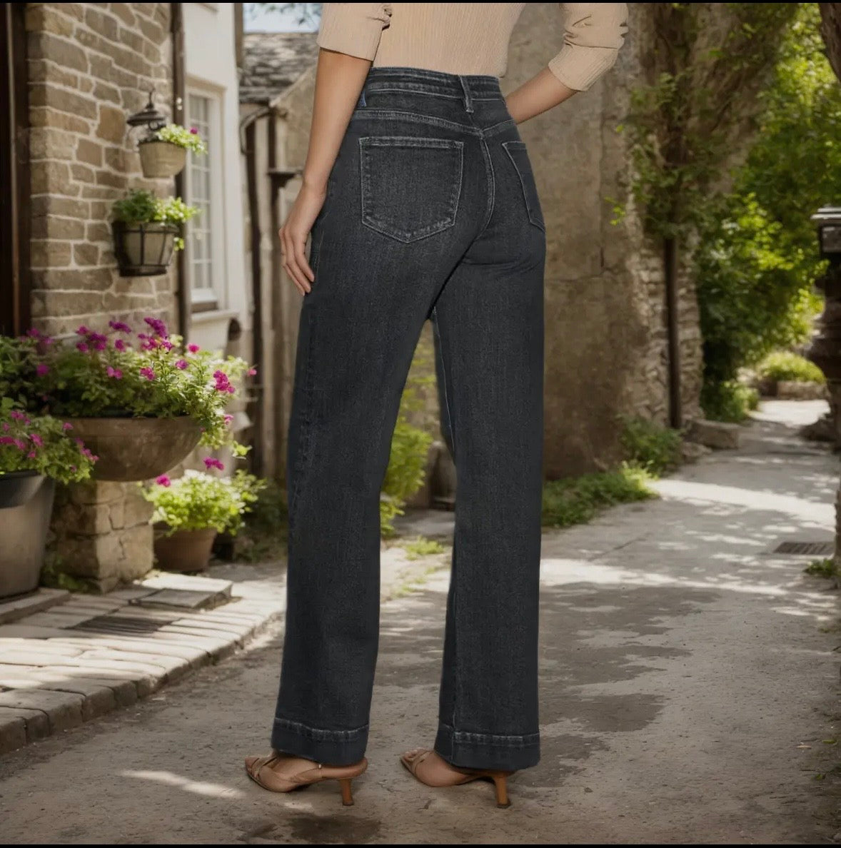 Ella Vintage High Waist Jeans by Emberloom