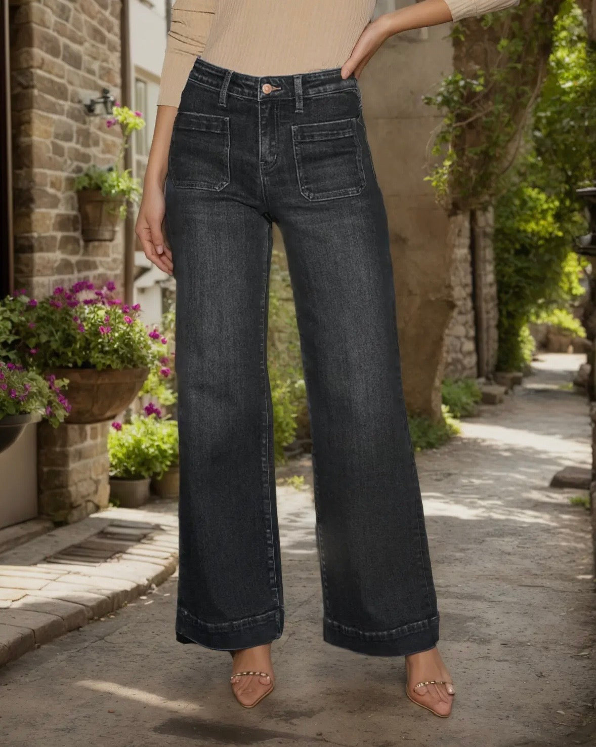 Ella Vintage High Waist Jeans by Emberloom