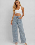 Mila Floral Jacquard Jeans
