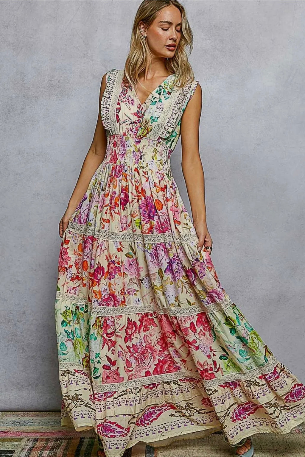 Botanical Bloom Maxi Dress