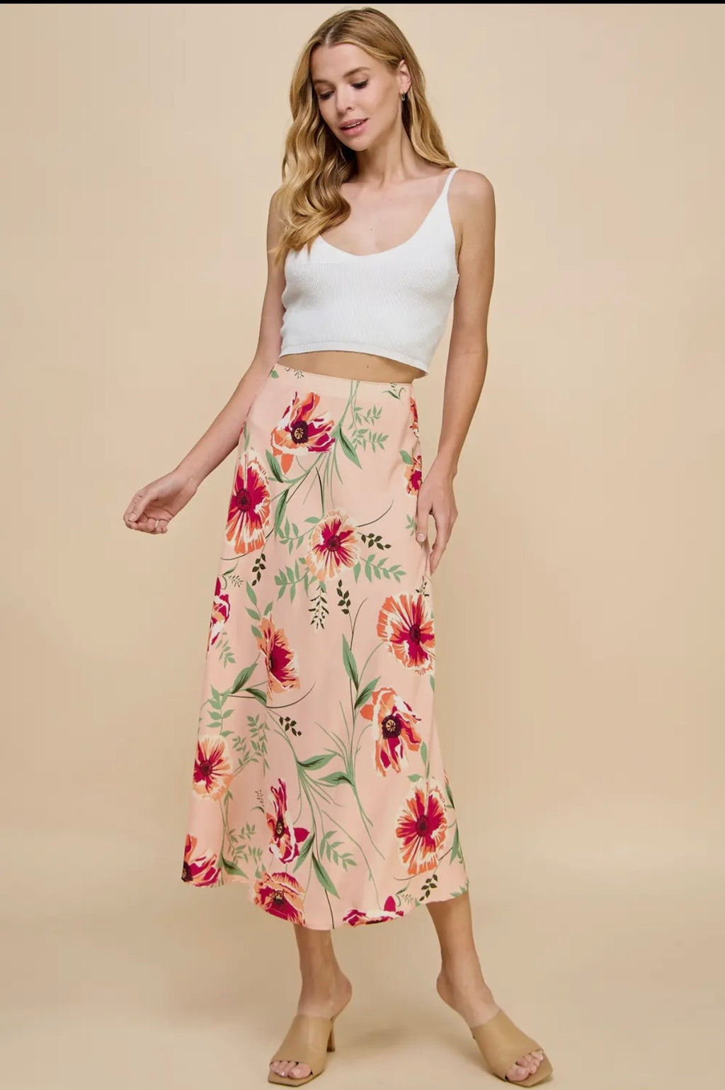 Peach Sorbet Garden Skirt by Les Amis
