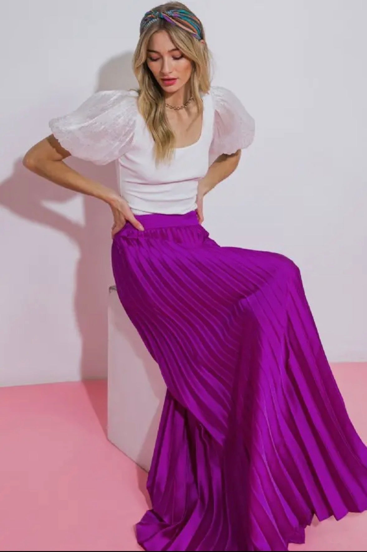 Sugar Plum Maxi Skirt by Flying Tomato
