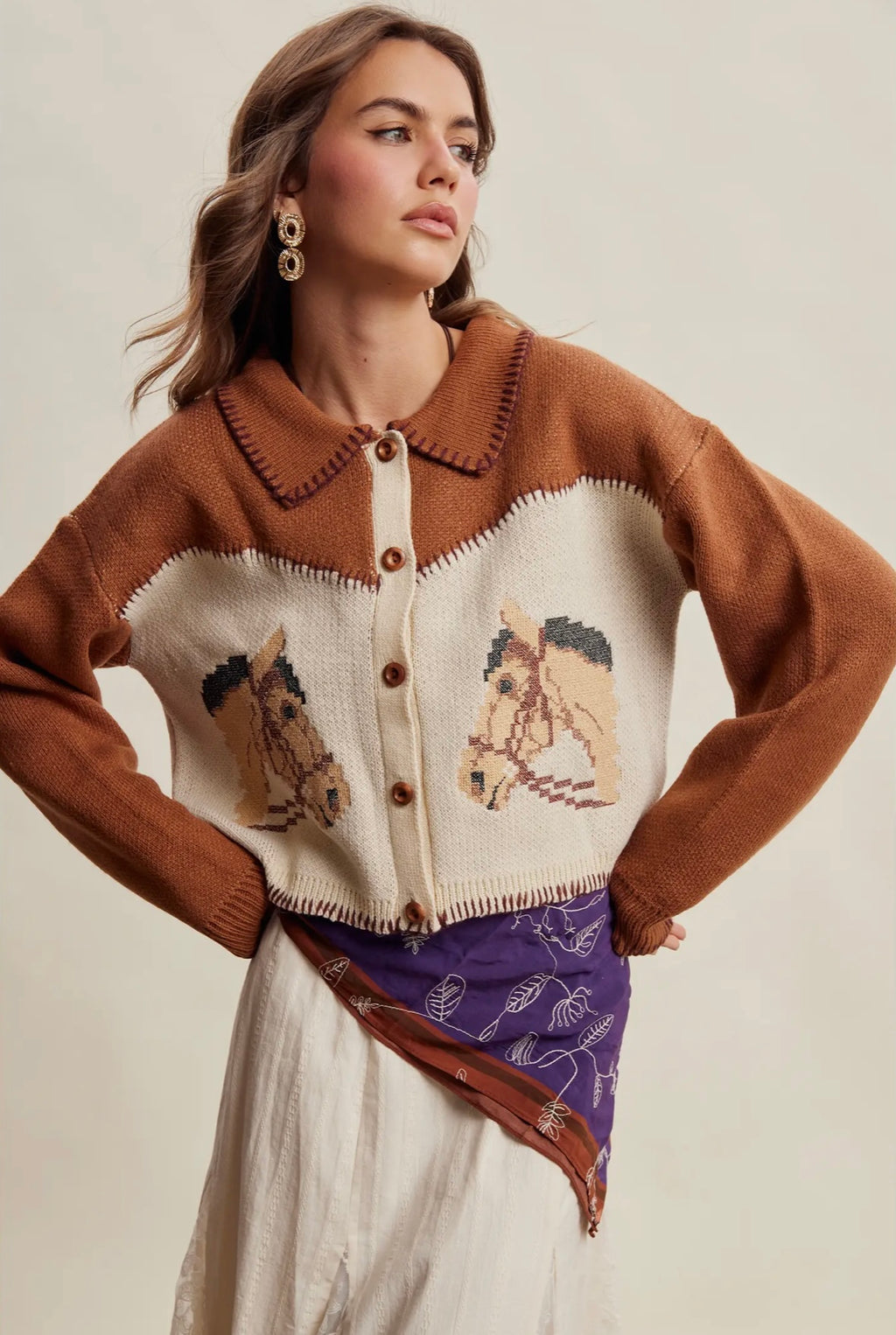 Whispering Hooves Sweater by Listicle
