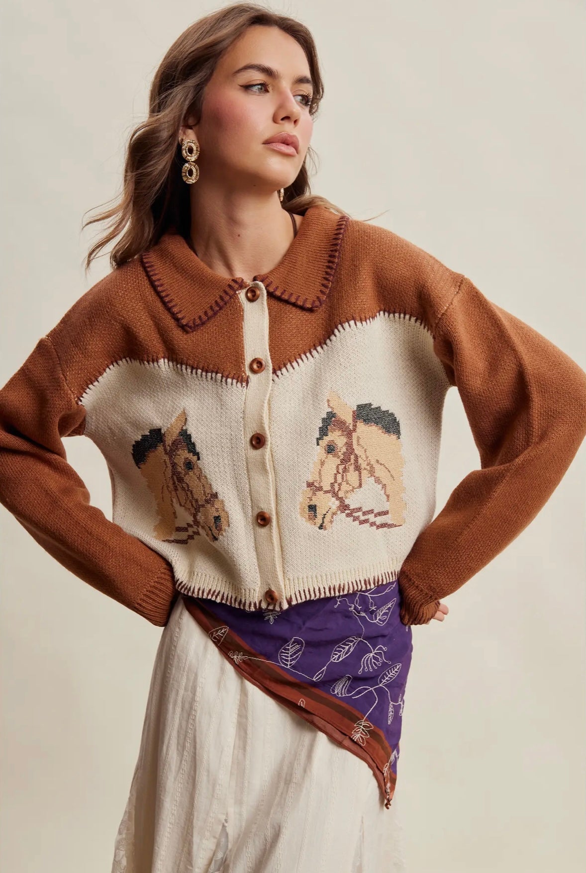 Whispering Hooves Sweater by Listicle