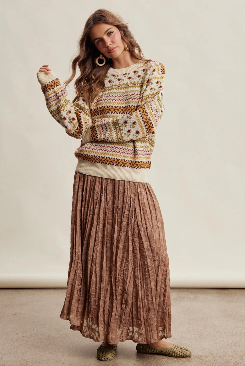 Highland Flora Sweater by Listicle