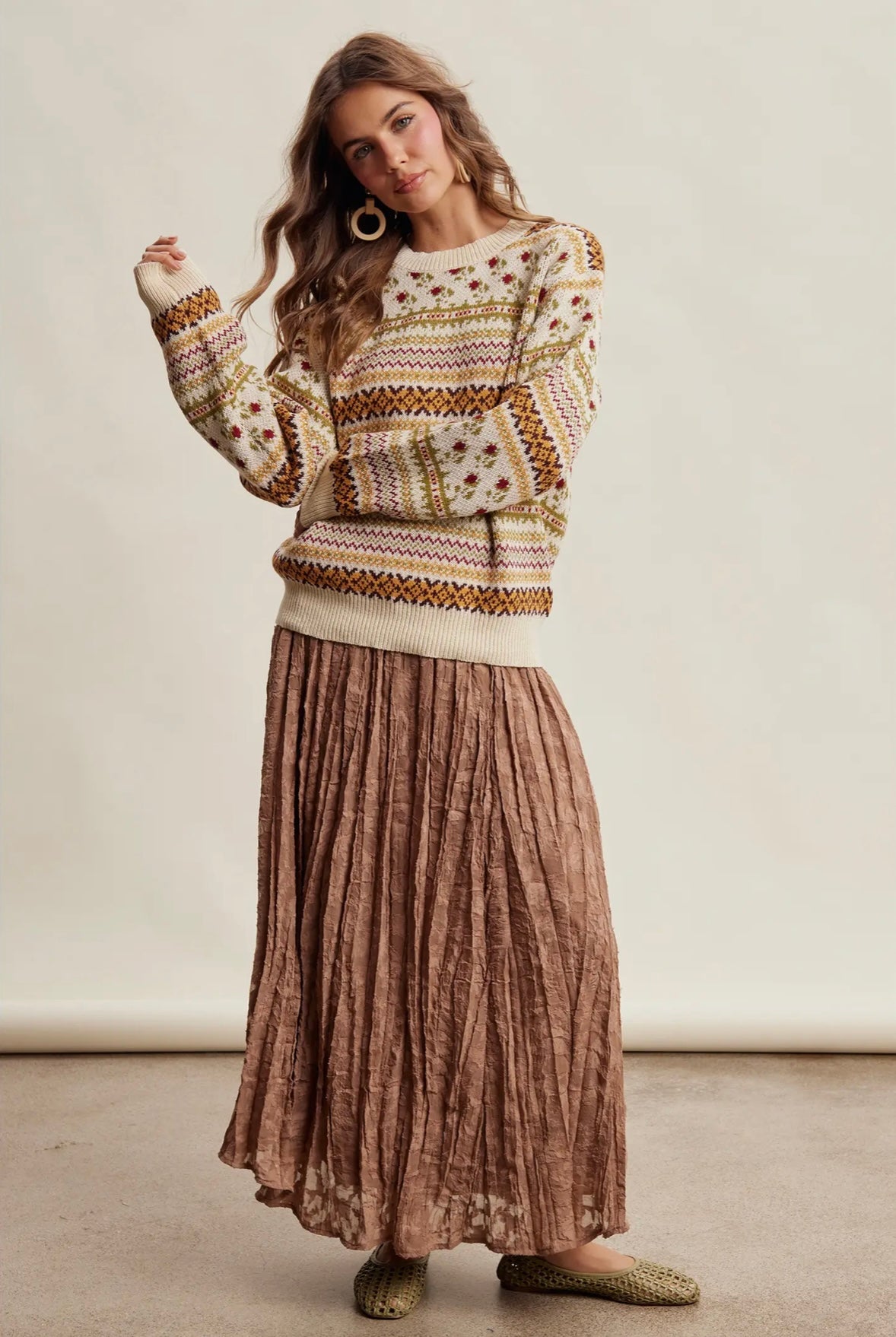 Highland Flora Sweater by Listicle