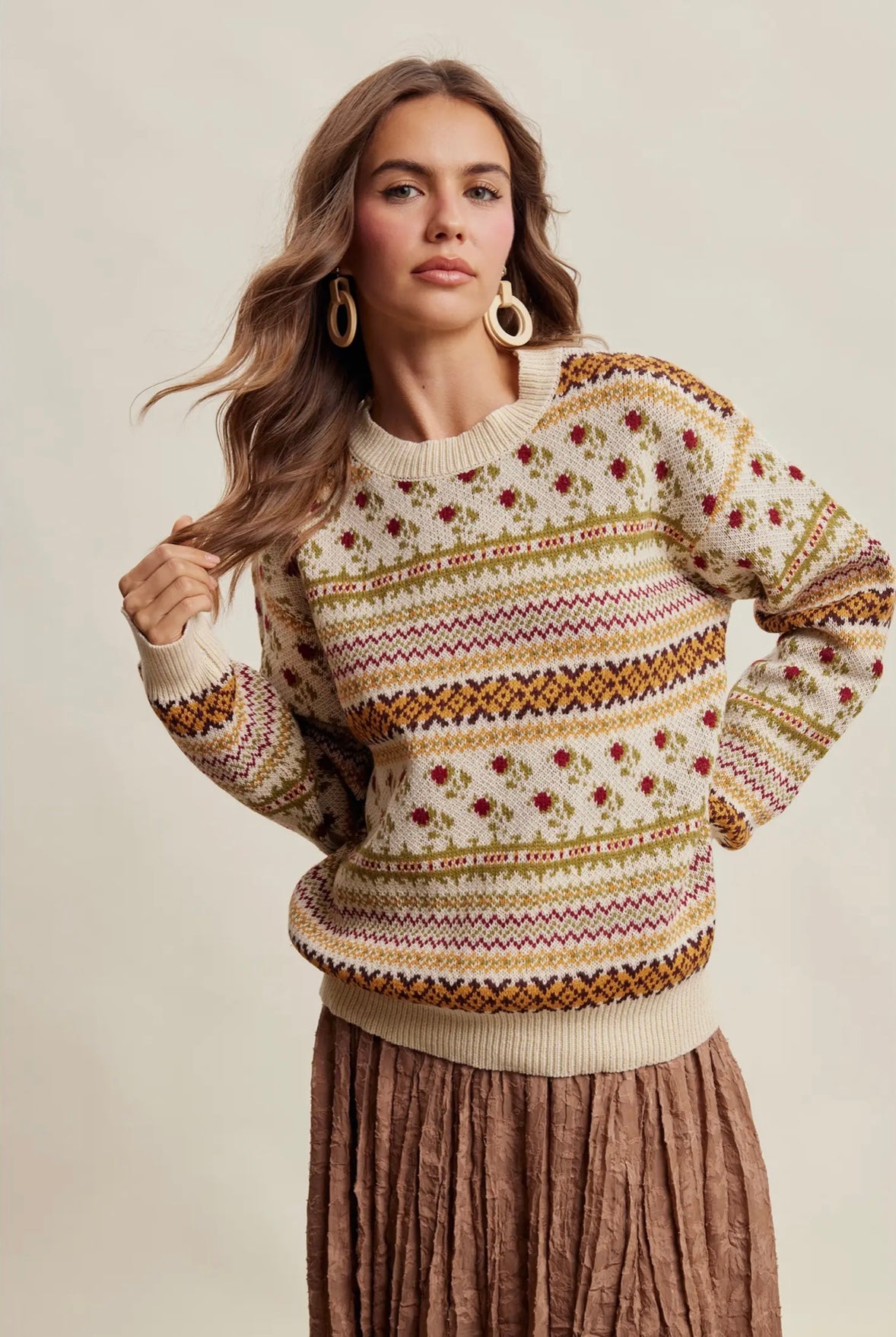 Highland Flora Sweater by Listicle