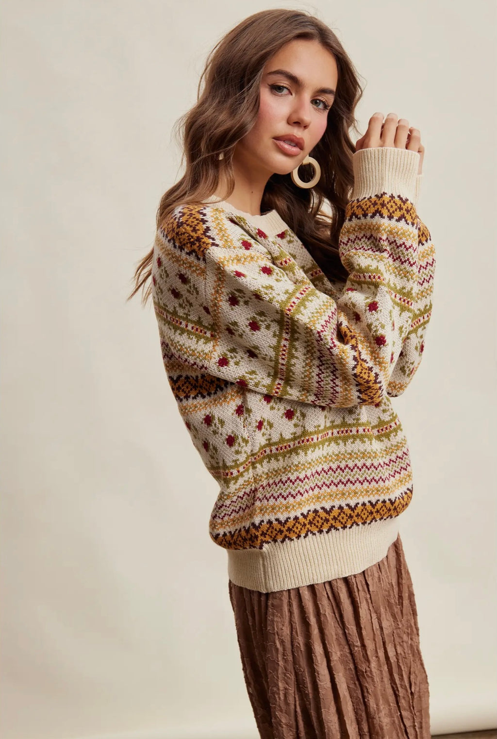 Highland Flora Sweater by Listicle