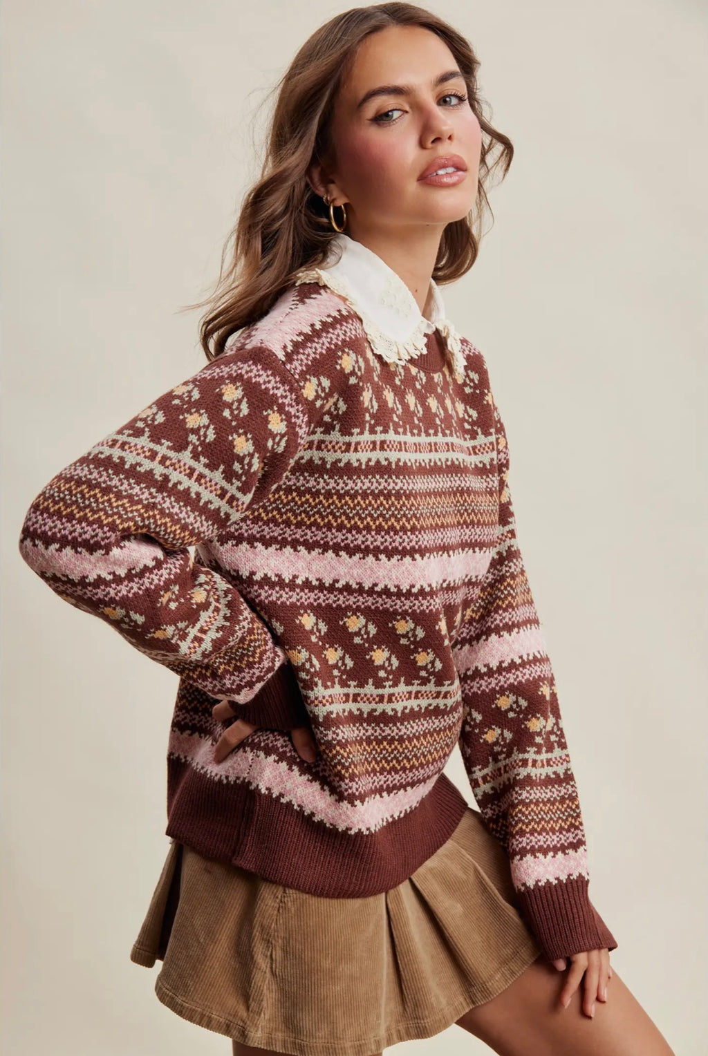 Highland Flora Sweater by Listicle