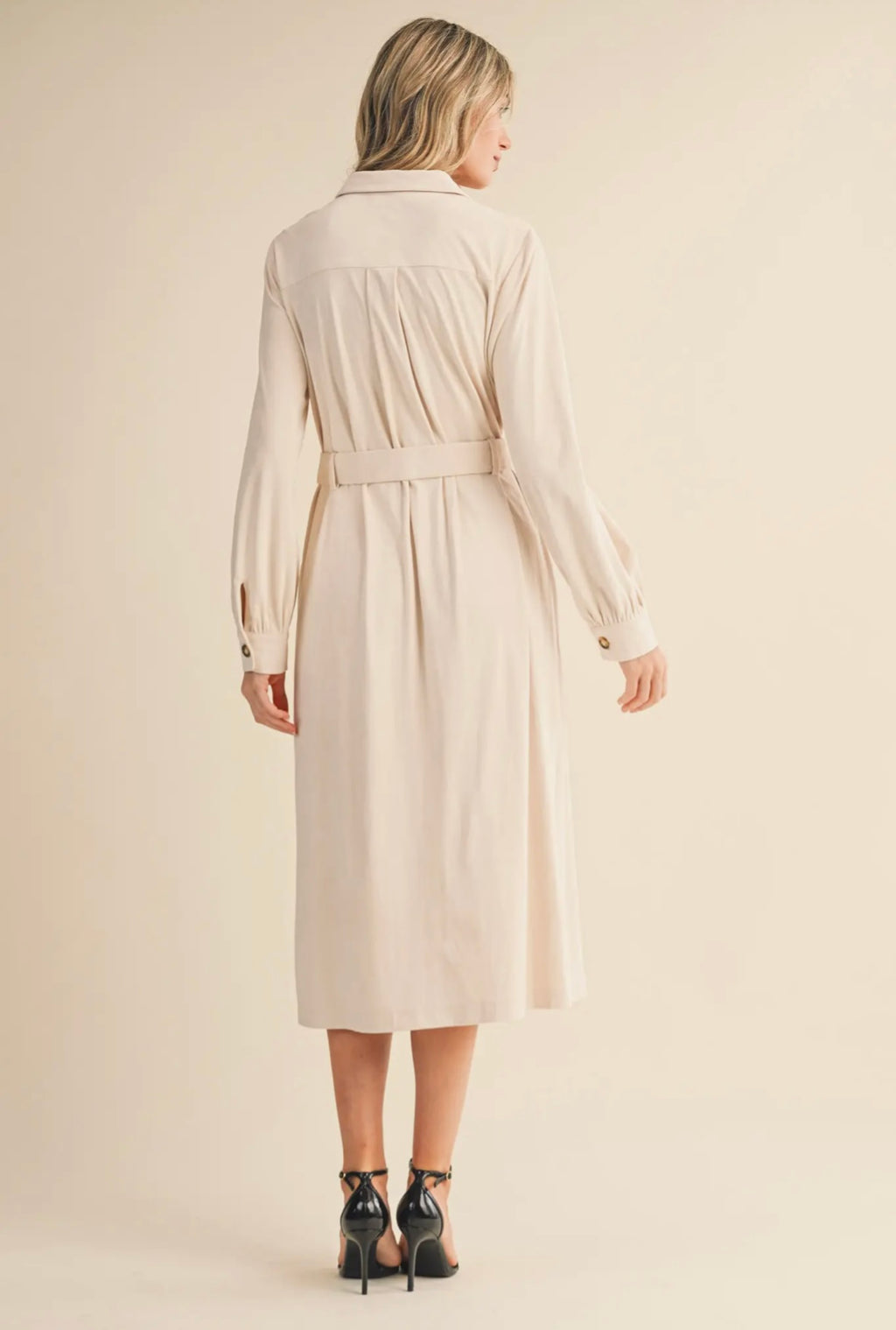 Cashmere-Touch Suede Dress by &Merci