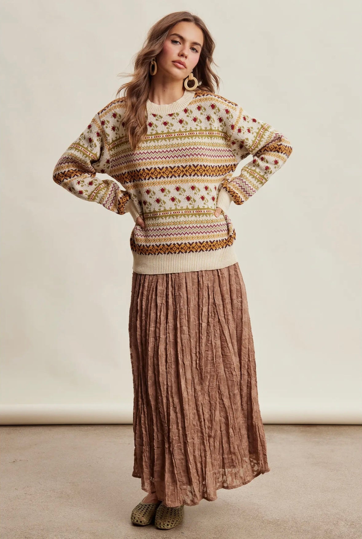 Highland Flora Sweater by Listicle
