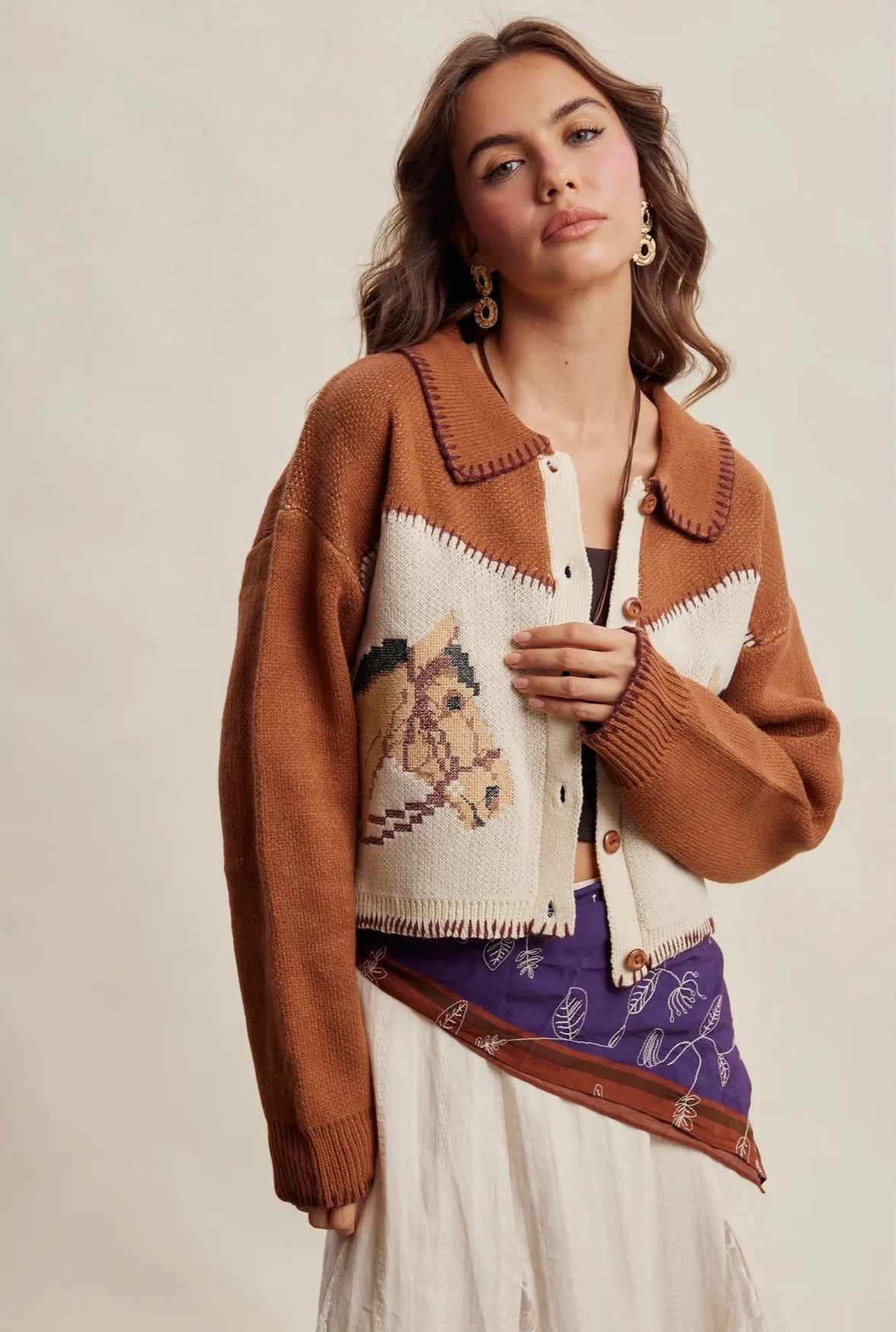 Whispering Hooves Sweater by Listicle