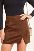 Suede Mini Skirt